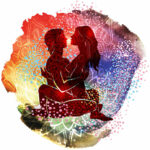Couple practicing tantra yoga